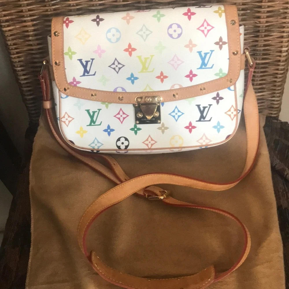 ๐โจ COLLECTABLE โจ๐ MULTICOLOR CROSSBODY LOUIS VUITTON SOLOGE - Picture 2 of 15